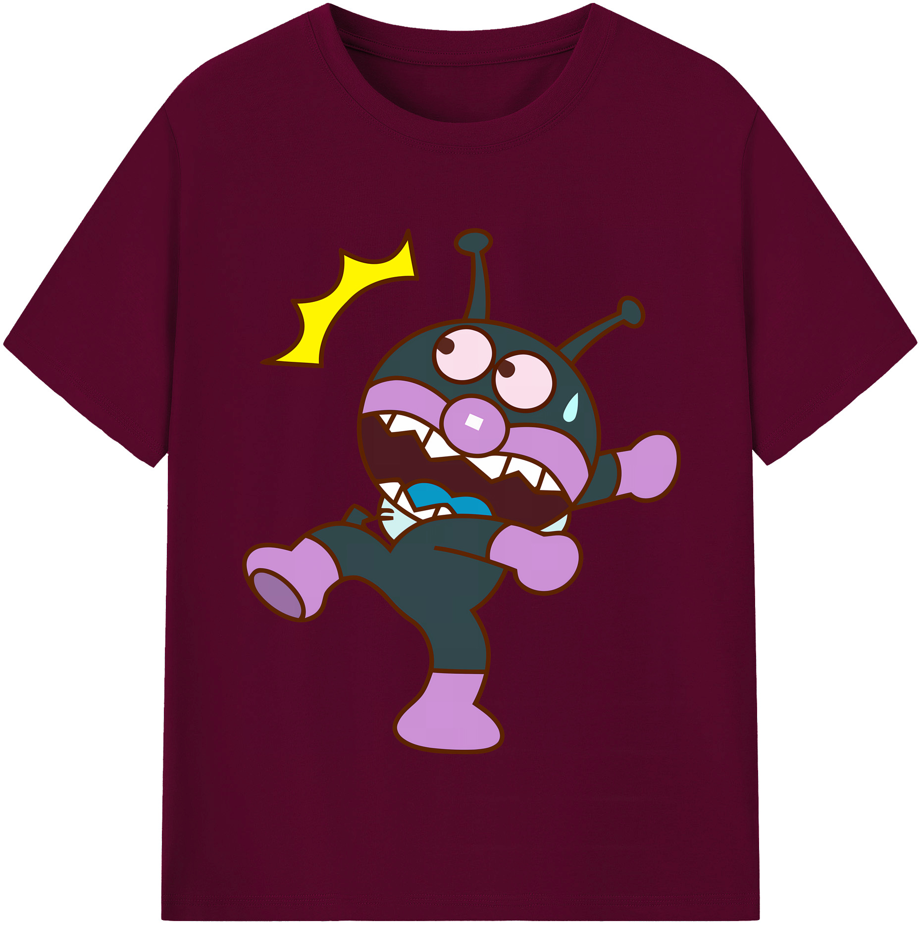 （画像用） アンパンマン Anpanman レディースカジュアルプリントTシャツ（綿100％）